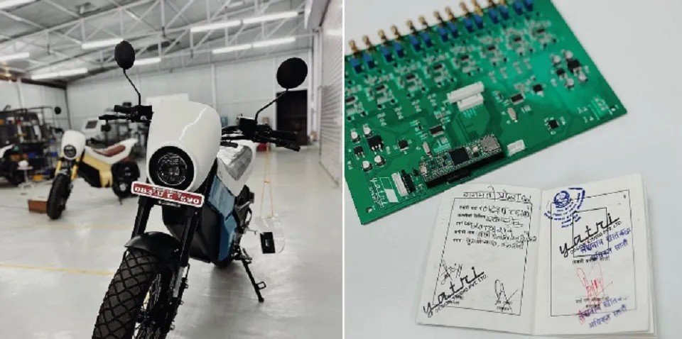 Electric motorcycle 'Yatri' was registered in Nepal