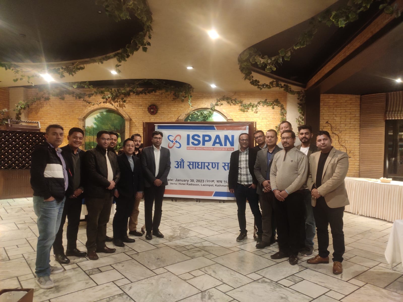 Sudhir Parajuli as President of Internet Service Providers Association (ISPAN)